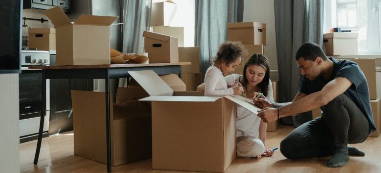 A family packing